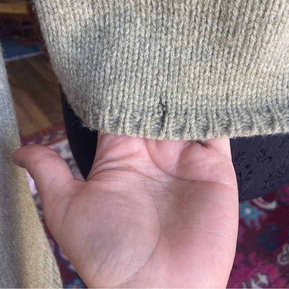 Nordstrom Long Sleeve Lambswool 90s Style Fall Button Up Cardigan Women’s Small - Picture 7 of 11